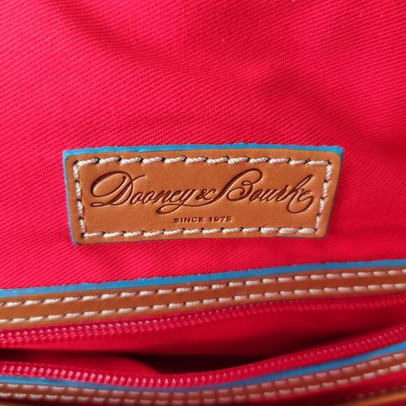 Dooney & Bourke medium handbag yellow gingham checked spring preppy fun satchel - Picture 8 of 16